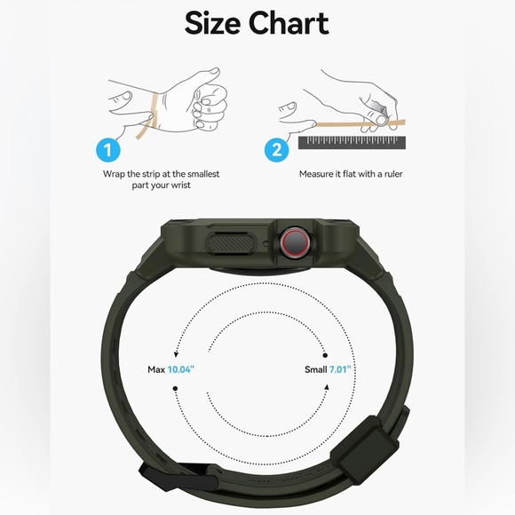 2X Apple Watch Newderry Bands with Case - Picture 4 of 11